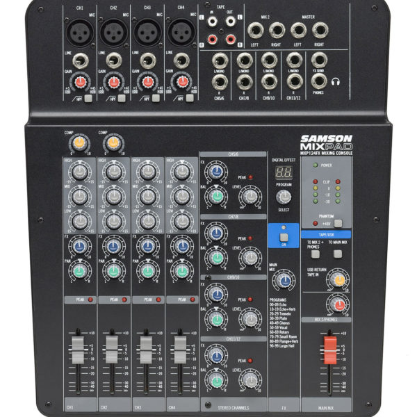 samson mixpad mxp124fx manual
