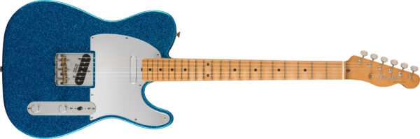 Fender J Mascis Telecaster Bottle Rocket Blue Flake Maple Fretboard - Image 4