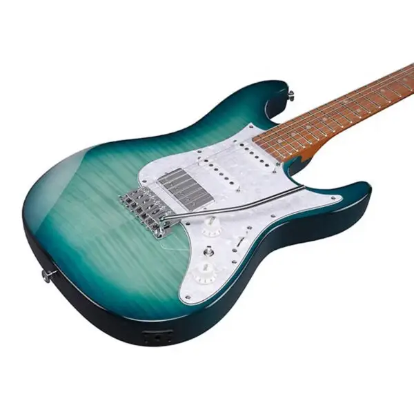 Ibanez Standard AZ22S1F Electric Guitar - Transparent Turquoise Burst - Image 2
