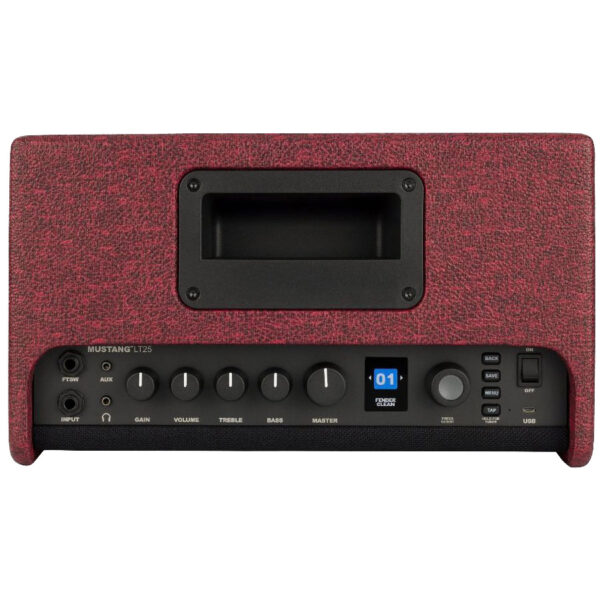 Fender FSR Mustang LT25 Amplifier Wine Red - Image 2